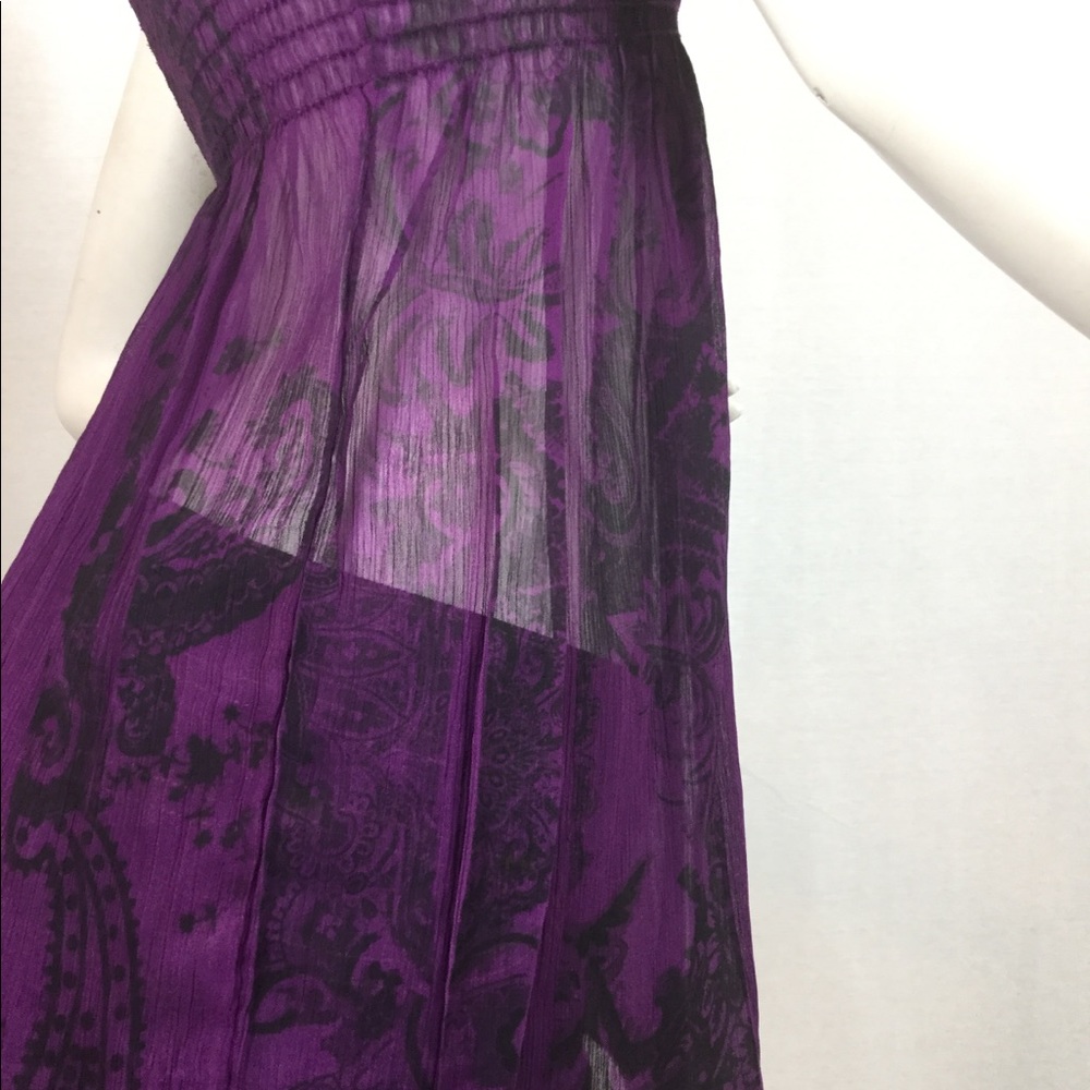 Sheer Dark Purple Strapless top, by Full Tilt sz s - Picture 4 of 7